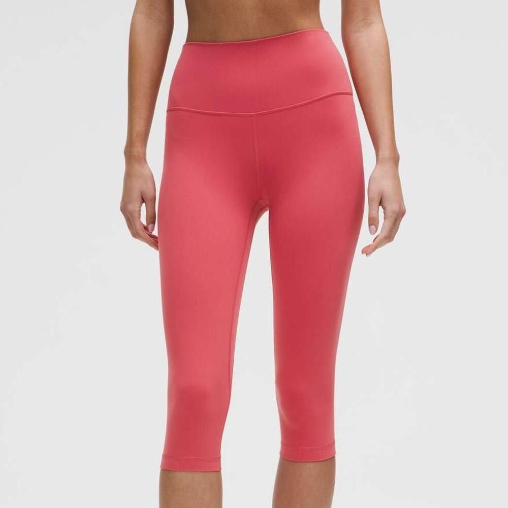 Lululemon NWT Align High-Rise Crop 17" Desert Red Size 2 Nulu Buttery Soft